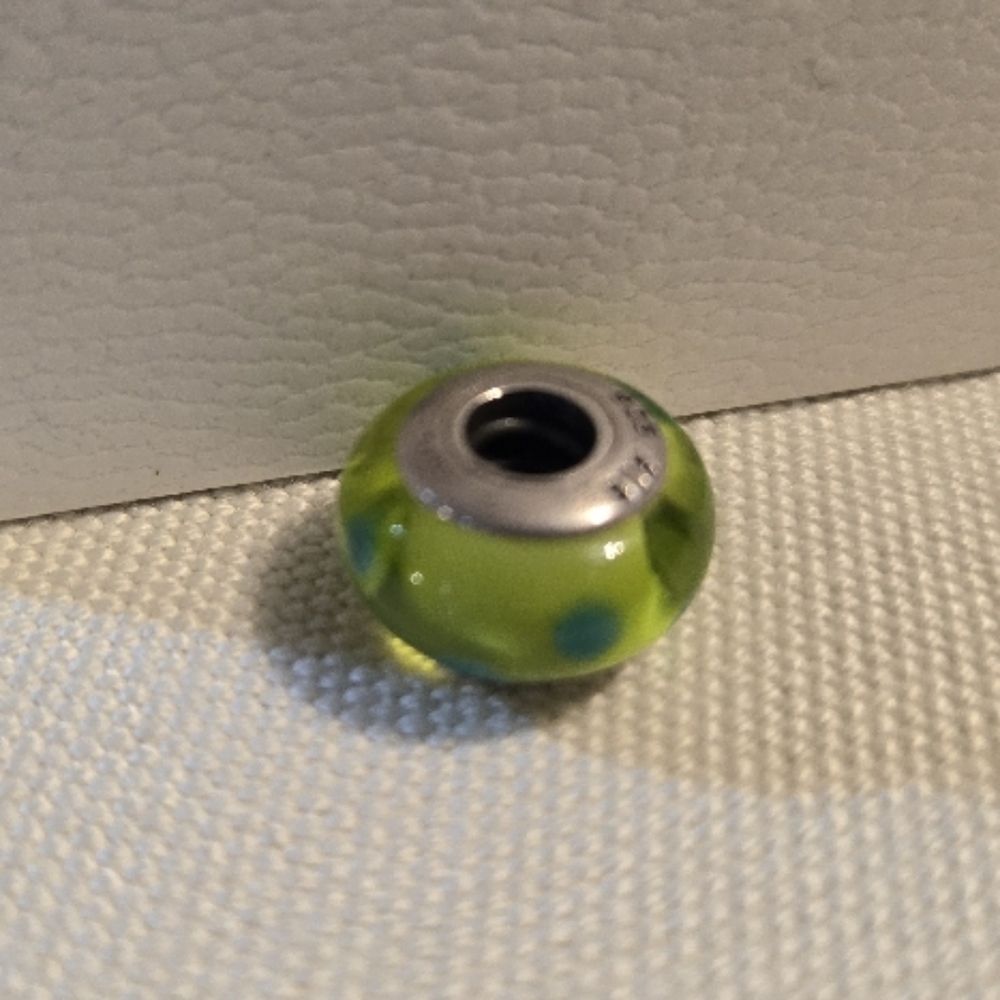 Pandora Green Polka Dot Charm